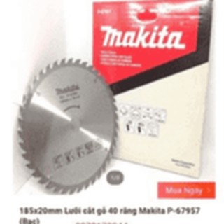 LƯỠI CƯA ĐĨA  CẮT GỖ  MAKITA 180MM - MAKITA CHÍNH HÃNG