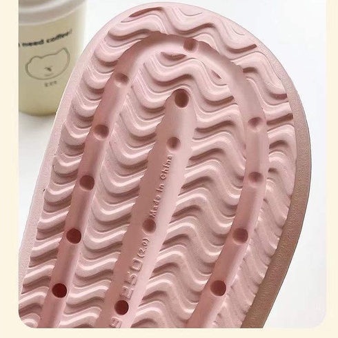 Thời Trang Dép Sandal Đế Dày Siêu Mềm Chống Trượt Màu Trơn unisex