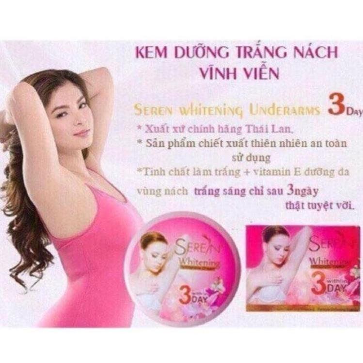 Kem giảm thâm nách, thâm mông, bẹn, đầu gối Seren 3DAY, cam kết hết thâm trong 1 tháng [cam kết chính hãng Thái Lan]