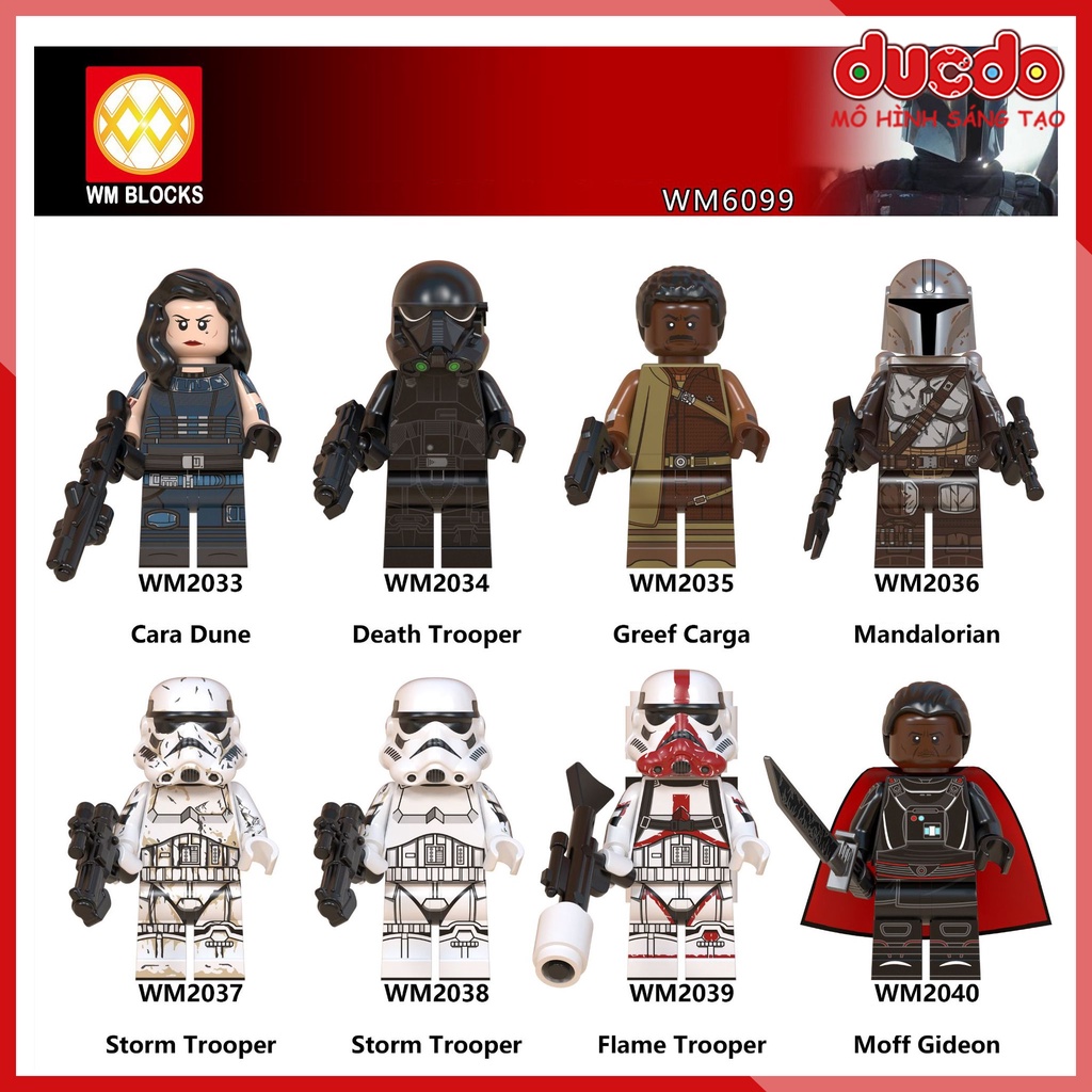 Minifigures nhân vật Chiến tranh các vì sao war - Đồ chơi Lắp ghép Xếp hình Mini Mô hình WM WM6099