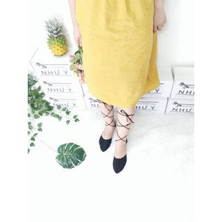 Giày sandal búp bê cột dây chiến binh