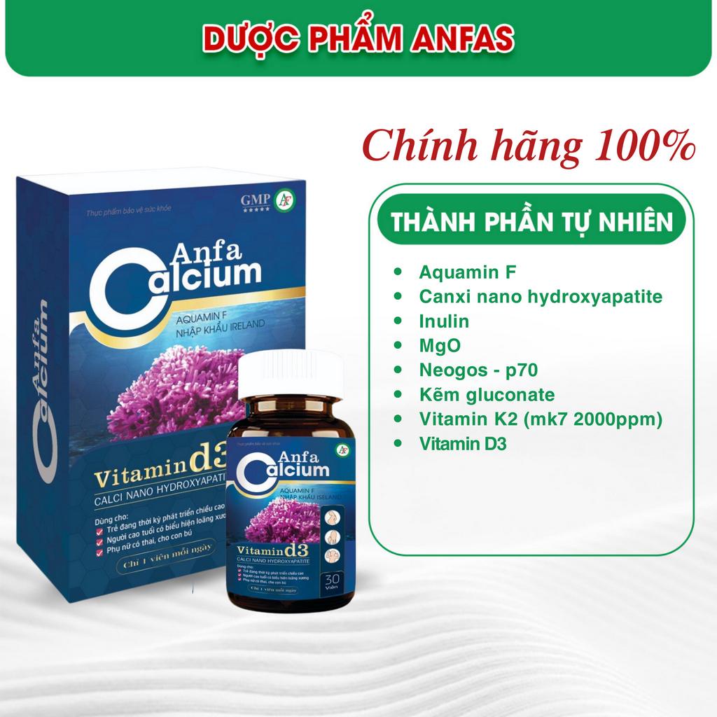 Canxi hữu cơ cho bà bầu và người thiếu hụt canxi - Anfa Calcium ANFAS