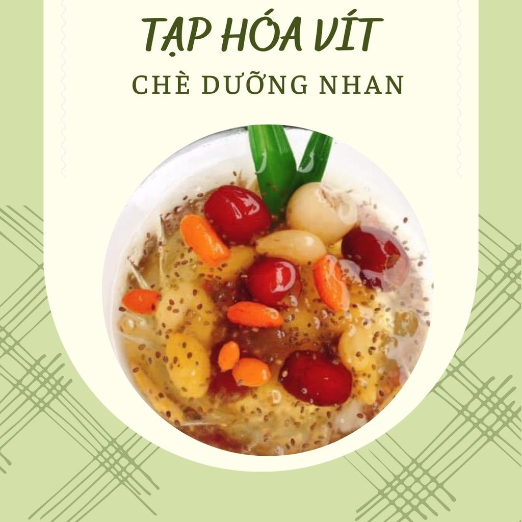 Set Nguyên Liệu Chè Dưỡng Nhan Tuyết Yến Hoàng Cung HOT Xuân Hè 125Gram