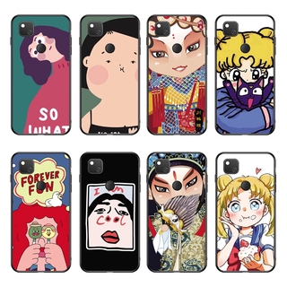 Ốp điện thoại TPU mềm hình cô gái dễ thương cho Google Pixel 3A XL /Pixel 4 XL /Pixel 4A