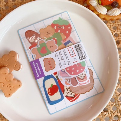 Set sticker decal dán sổ vở hoa quả 20 miếng Tom House