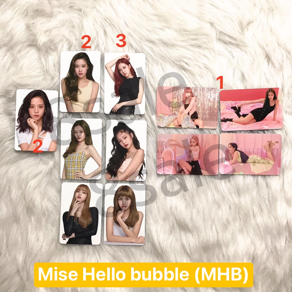 BLACKPINK | Card mỹ phẩm các loại - hàng chính hãng (ảnh thần tượng)