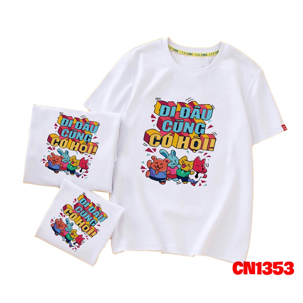 Áo Thun Gia Đình Hình Khối Ăn Chơi Là Phải Có Hội - KTQN TSHIRT AND UNIFORM