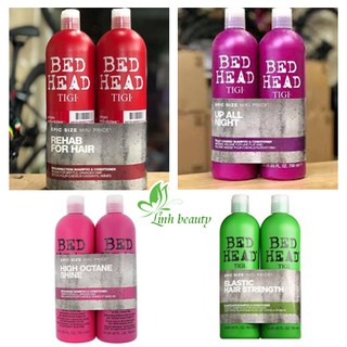 Bộ dầu gội - xả tigi dành cho tóc hư tổn 750ml