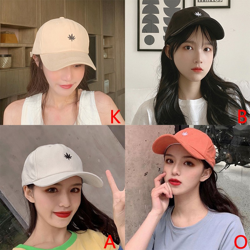 Mũ lưỡi trai thêu chữ thời trang Hàn thịnh hành