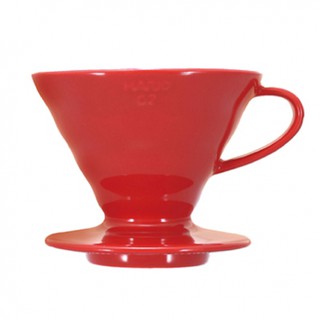 Phễu pha cà phê bằng sứ hario v60 màu đỏ – vdc-02r