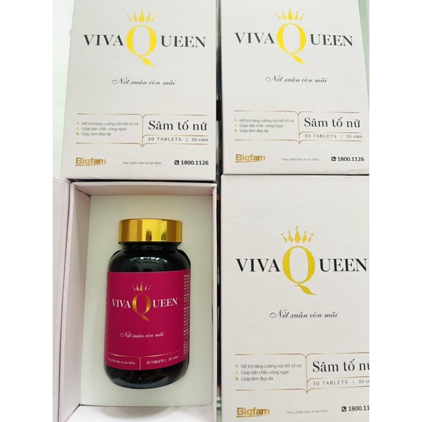 Sâm tố nữ - Điều hoà nội tiết tố nữ - VIVA QUEEN - Nét xuân còn mãi [Mua 6 tặng 1]