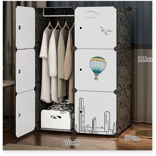 [Xả kho giá sốc]Tủ nhựa ghép - tủ nhựa ghép - tủ quần áo - 6 ô