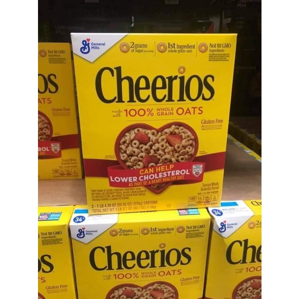 Ngũ Cốc Lúa Mạch Cheerios Made With 100% Whole Grain Oats 1kg