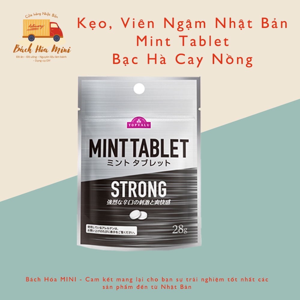 Kẹo, Viên Ngậm Bạc Hà Mát Lạnh Hỗn Hợp Topvalu Nhật Bản  - Bách Hóa Mini