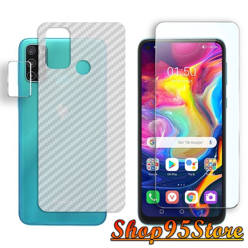 Miếng dán Carbon mặt lưng Vsmart Live 4 / Vsmart Joy 4