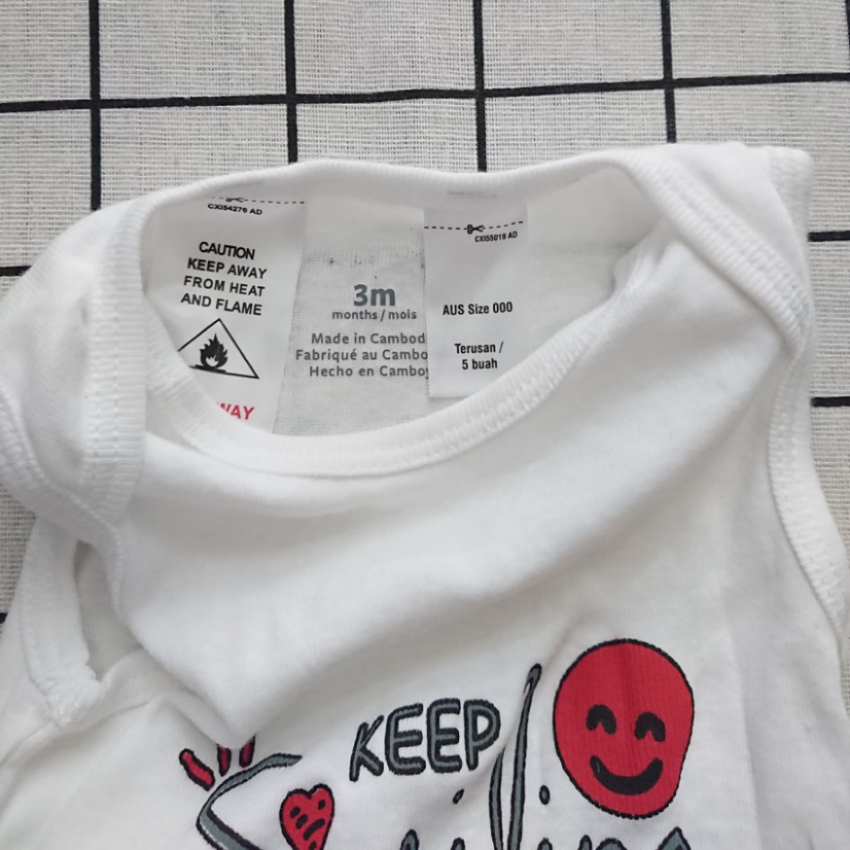 Bodysuit ba lỗ cho bé trai
