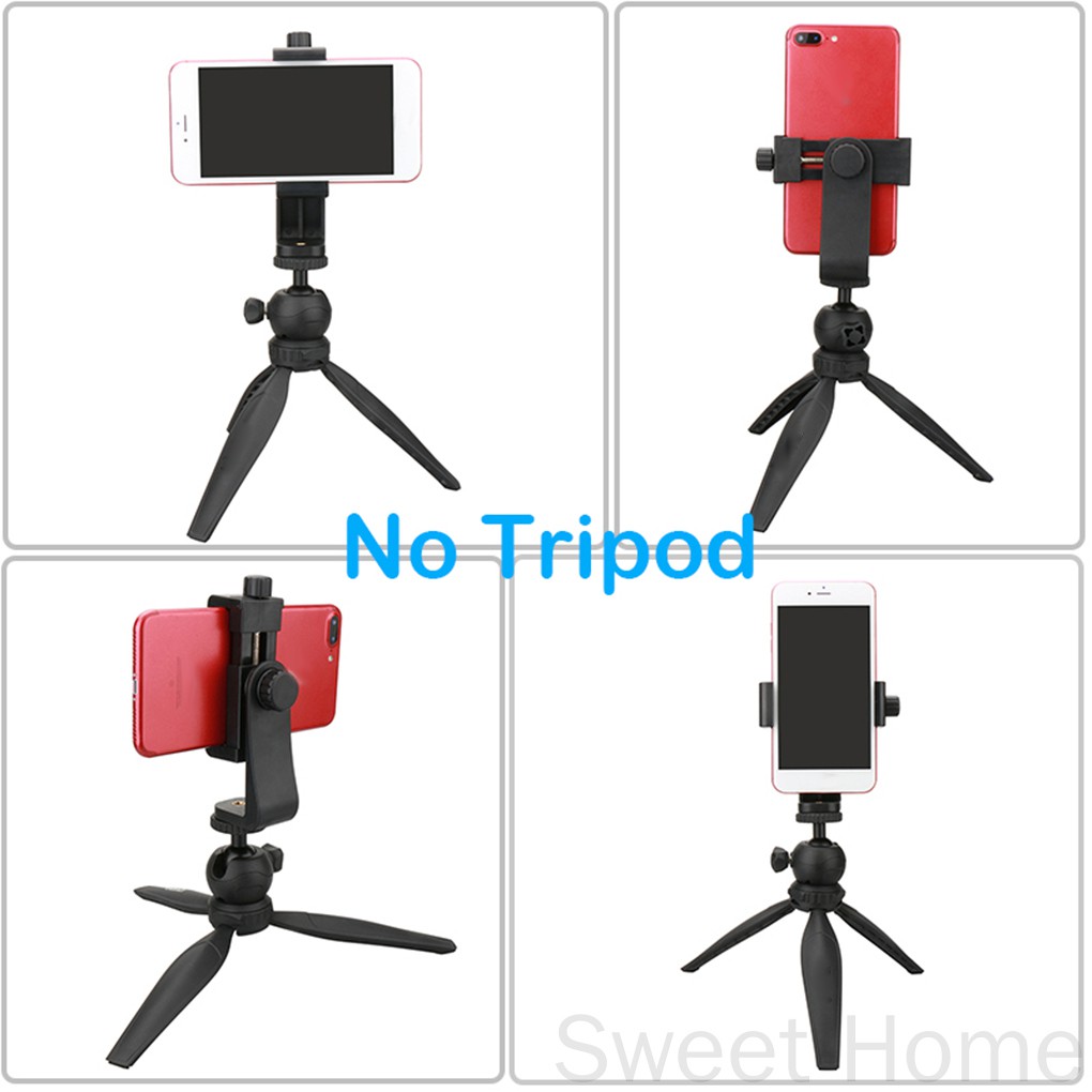 Giá đỡ điện thoại dạng kẹp cố định có ba chân xoay 360 tiện dụng