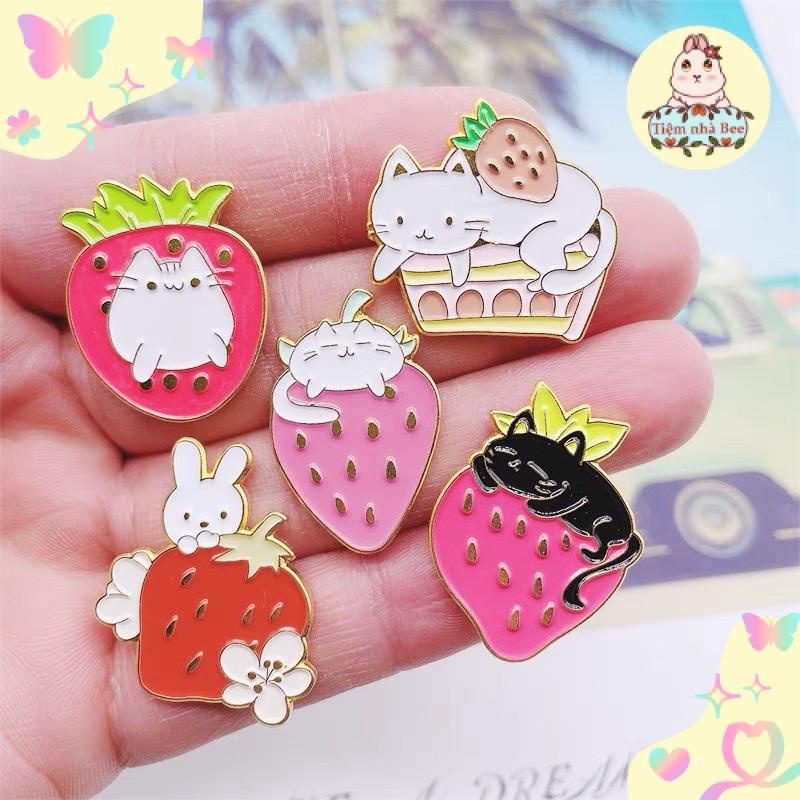 Huy hiệu balo, enamel pin cài áo bữa tiệc sinh nhật của Mèo │ kim loại chống rỉ sét │ xem thêm ở phần MÔ TẢ SẢN PHẨM