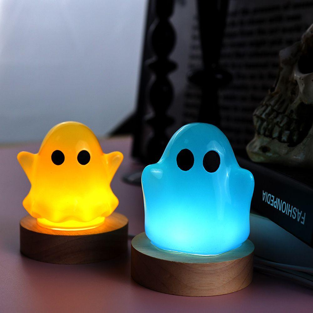 Set 2 Khuôn Đúc Đèn LED Hình Ma Trang Trí Halloween