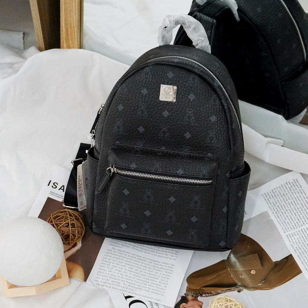 (Auth) Balo TTWN BEAR Monogram Black [TN2903]