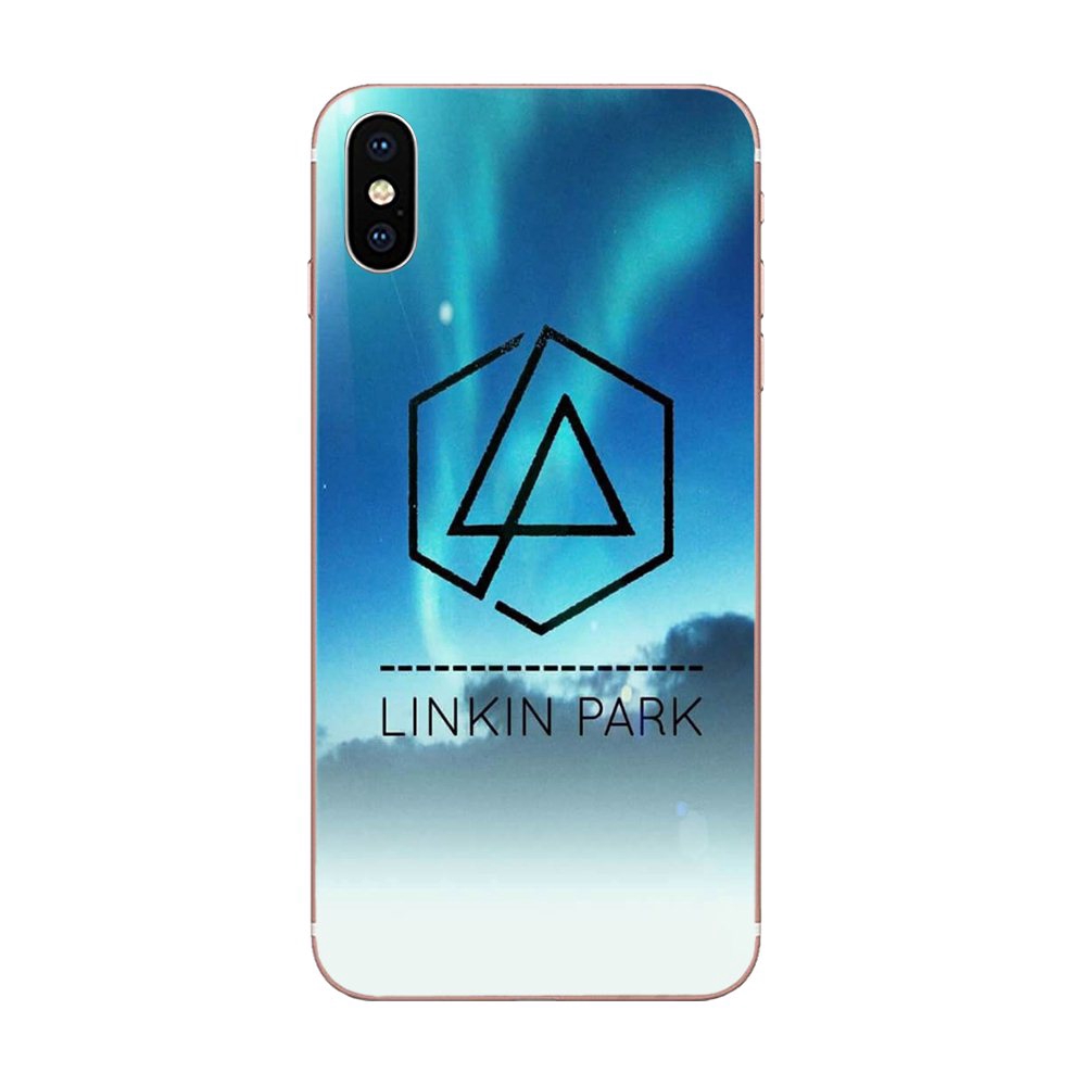 Ốp điện thoại chống sốc in Logo Linkin Park cho iPhone 11 Pro X XS Max XR 4 4S 5 5C 5S SE SE2 6 6S 7 8 Plus