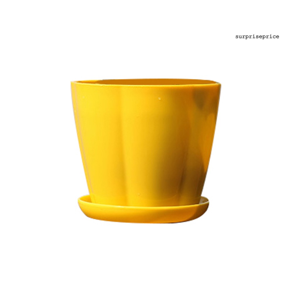 Chậu Hoa Bằng Nhựa Hình Quả Bí Ngô Xinh Xắn Dễ Thương