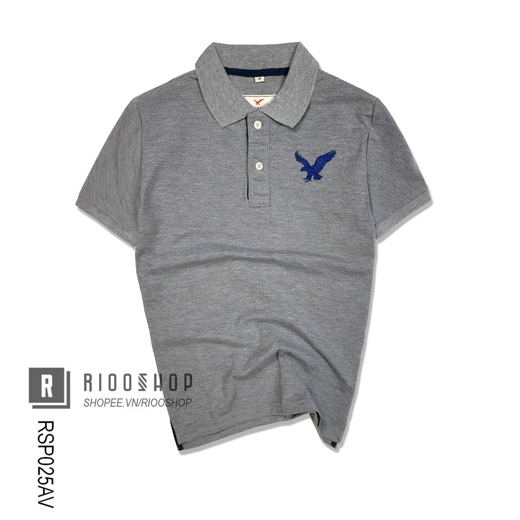 Áo thun polo cá sấu ngắn tay Eagle đơn giản RSP025 có size lớn big size xxl Riooshop