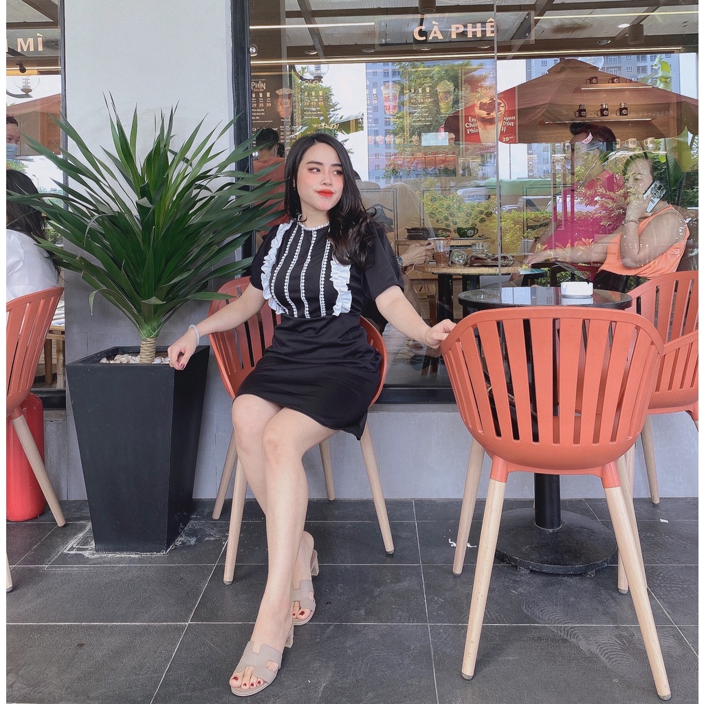 Váy đầm nữ xoè tiểu thư bigsize từ 65-85kg ,chất liệu thun poly xịn ,co giãn thoải mái ,mịn, mát | BigBuy360 - bigbuy360.vn