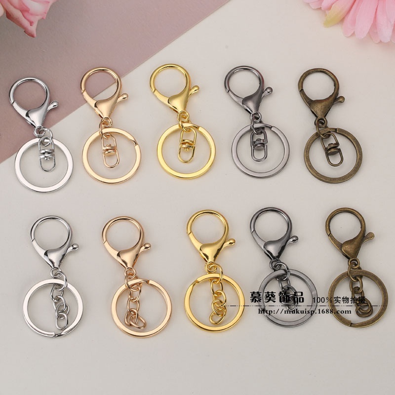 (1 cái)Móc khóa càng cua size lớn kèm khoen, Nguyên liệu DIY