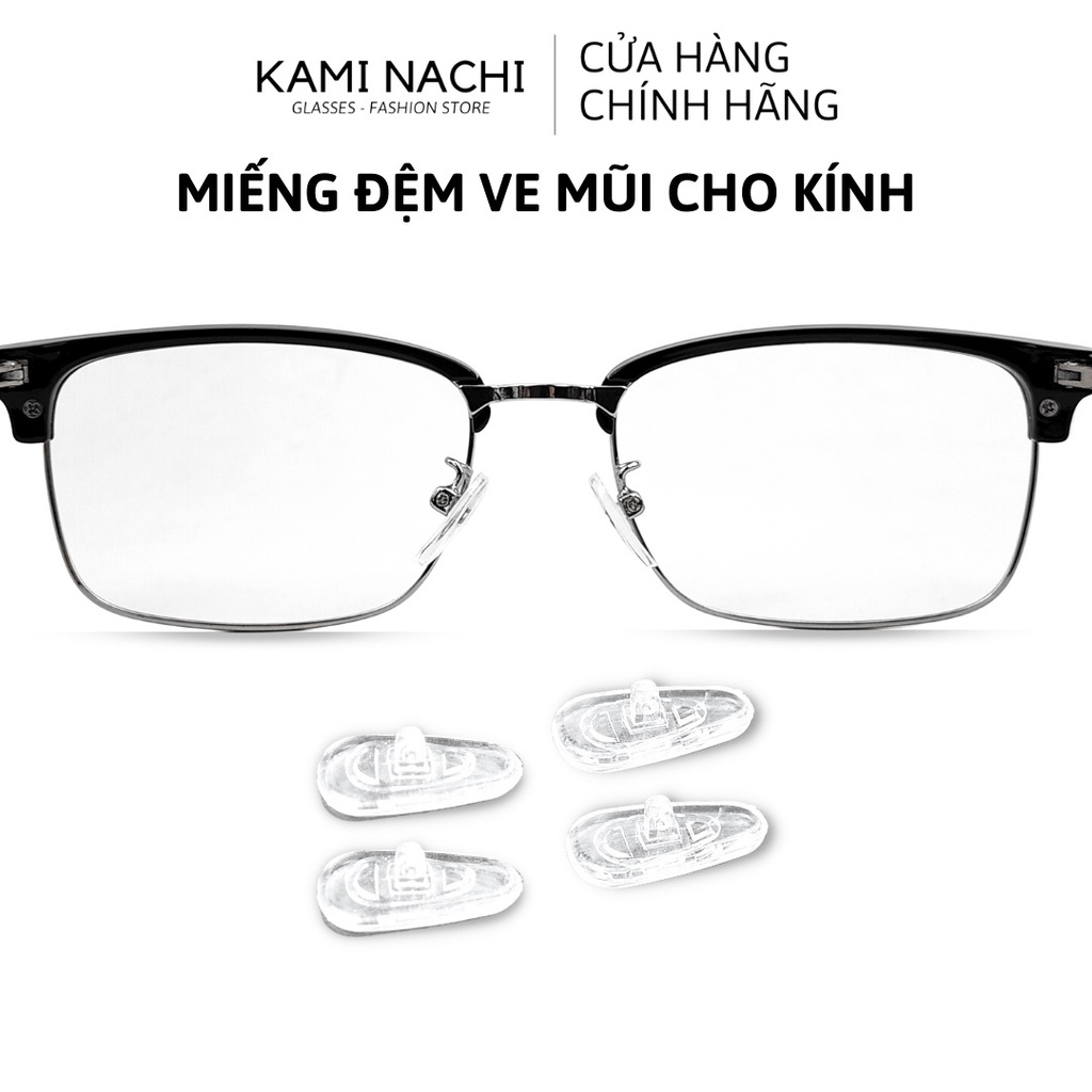 Bộ 2 miếng đệm mũi trong suốt cho kính kim loại KAMI NACHI