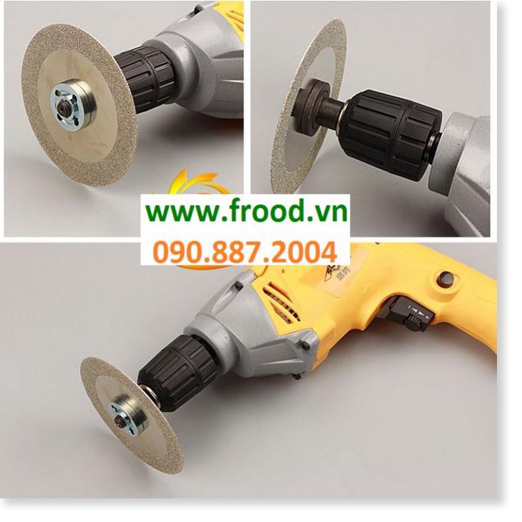Đầu Chuyển Máy Khoan Thành Máy Cắt, Máy Cưa, Máy Mài TRỤC 6mm hoặc 10mm vavf các loại phụ kiện