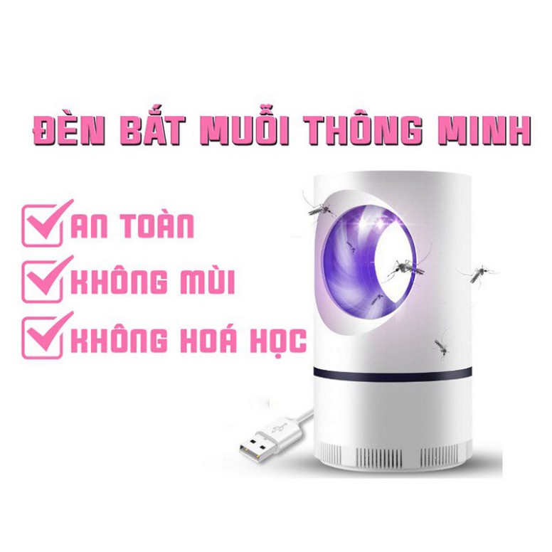 Đèn bắt đuổi muỗi hình trụ thông minh kiêm đèn ngủ, máy bẫy hút muỗi Mumbaby 09