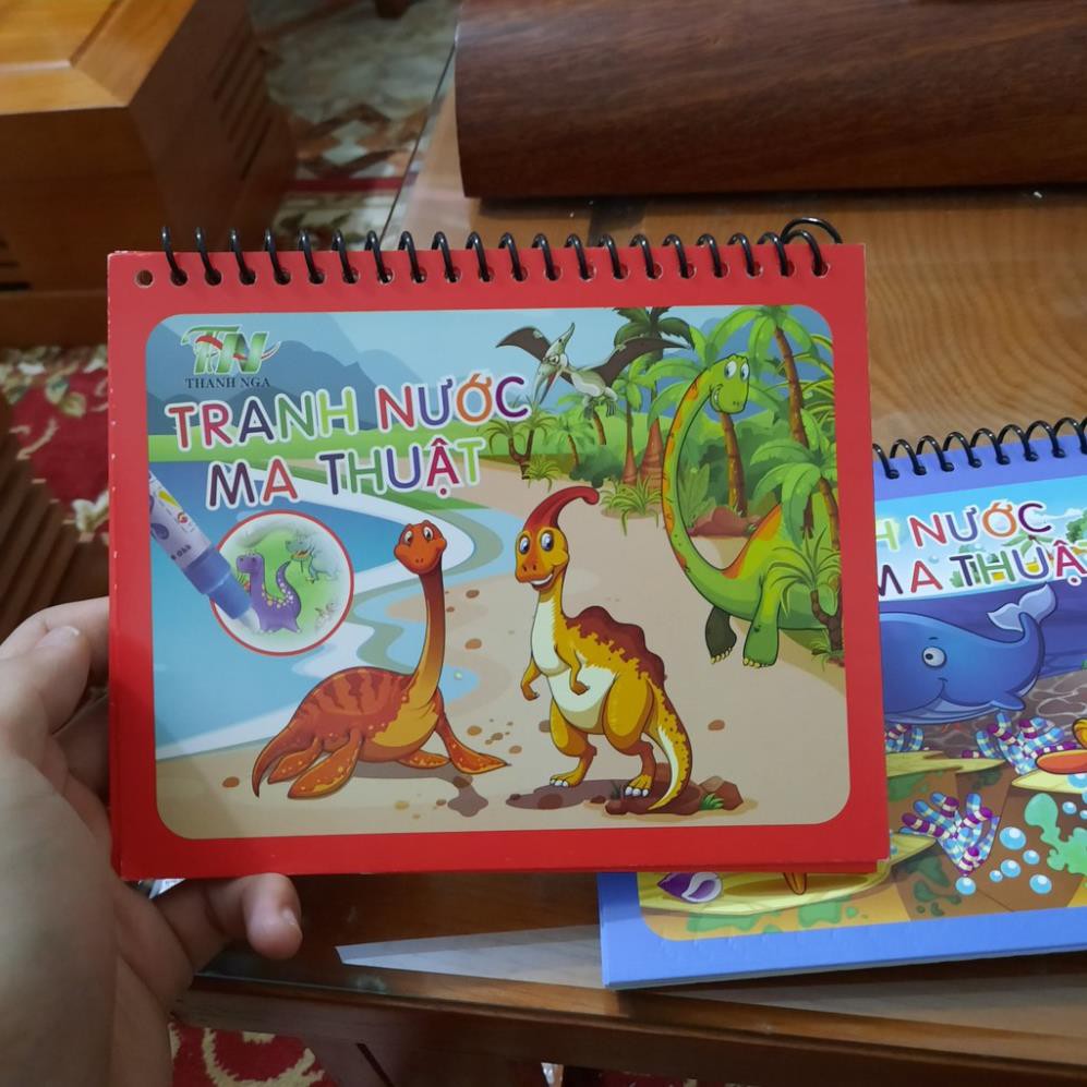 Tranh Tô Màu Vẽ Nước, Tự Xóa, Dùng Nhiều Lần