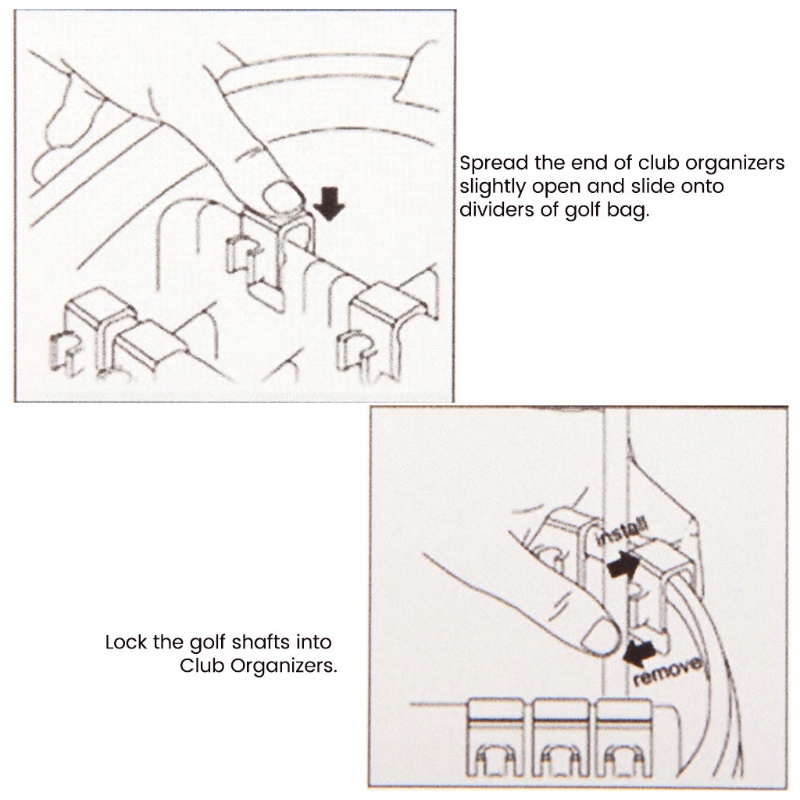 QQ Kẹp Giữ Túi Golf Tiện Dụng