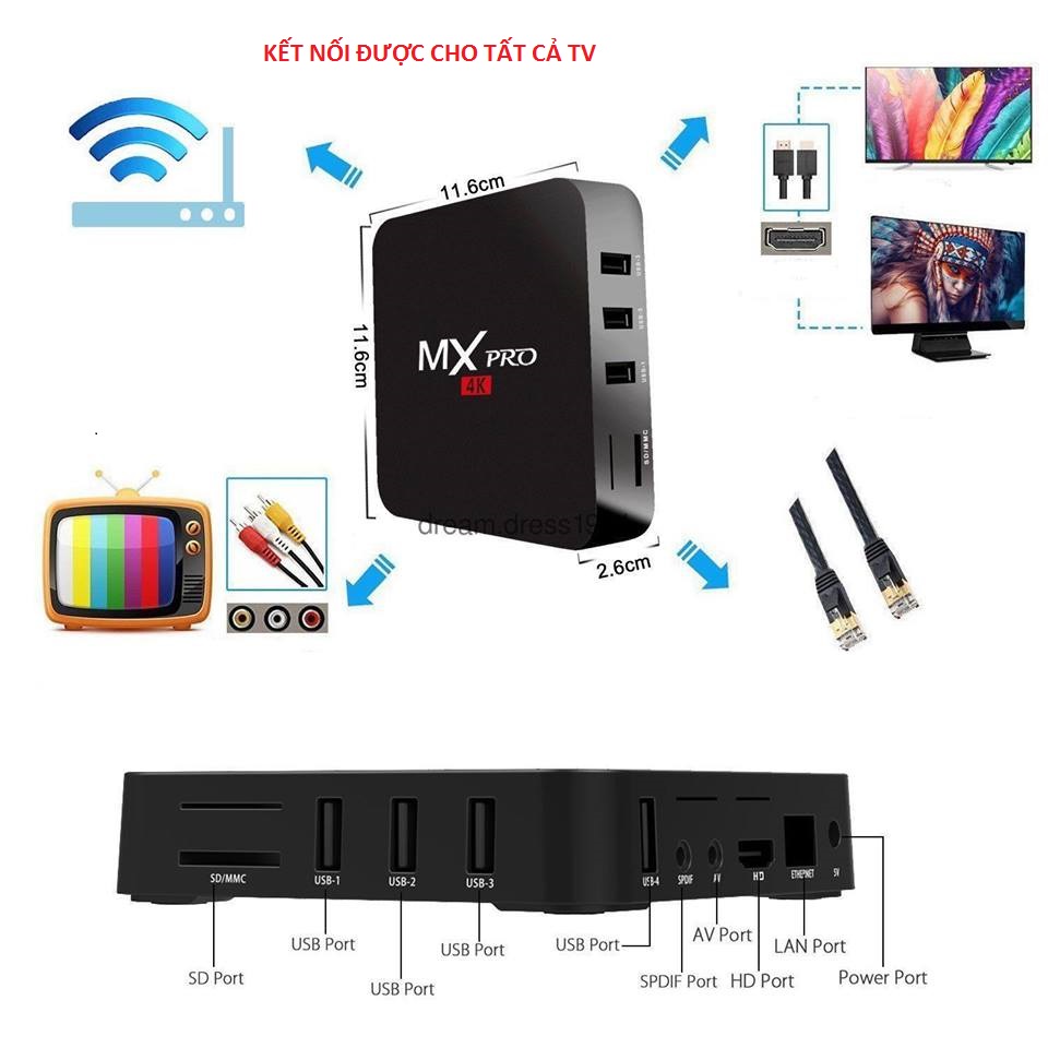 Android TV box  MXQ PRO 4K Android:11. Đã cài sãn xem truyền hình trên 280 kênh YouTube VV Tặng pin+dây av | BigBuy360 - bigbuy360.vn