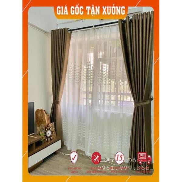 RÈM CỬA SỔ 1.3x1.8m 💟FREESHIP💟 RÈM CỬA CẢN SÁNG 95%, RÈM CỬA MAY SẲN GIÁ RẺ