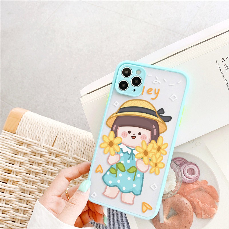 Ốp lưng iphone Bé YuAn nhám viền nổi cong 5/5s/6/6plus/6s/6splus/7/7plus/8/8plus/x/xr/xs/11/12/pro/max/plus/promax | BigBuy360 - bigbuy360.vn