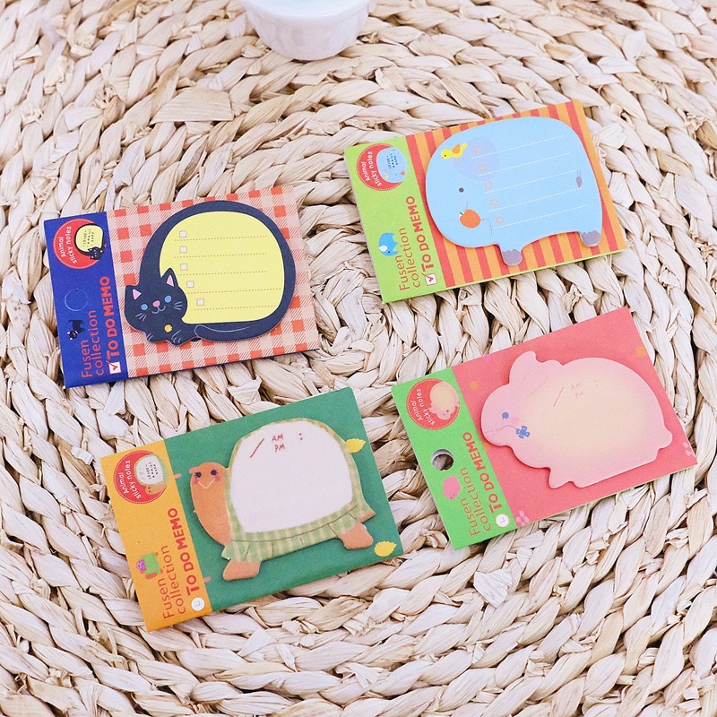 Giấy note Fusen hình động vật đáng yêu