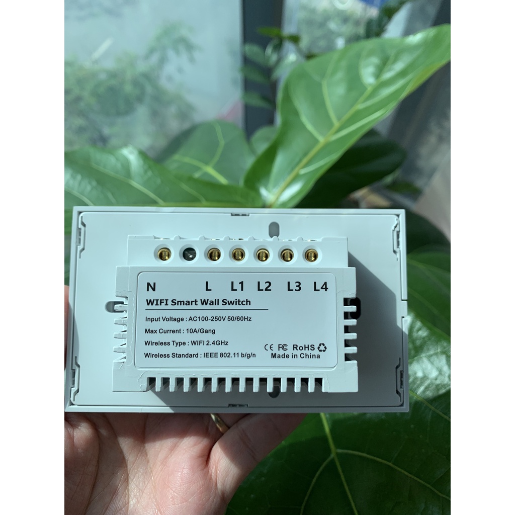 Công tắc thông minh cảm ứng Tuya Wifi - Rf433 SmartLife Điều khiển từ xa bằng giọng nói