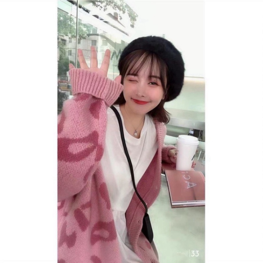 Cardigan Len Nữ GUMAX, Áo Khoác Len Dáng Rộng, Dài Siêu Xinh Oder TaoBao Hàng Có Sẵn