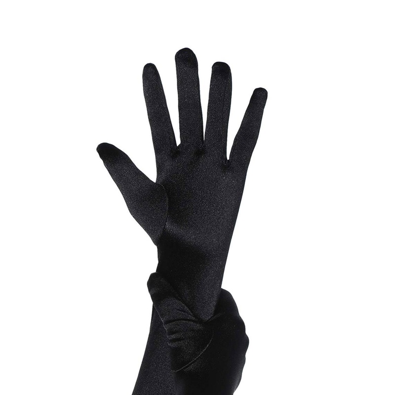 Găng Tay Polyester Dài Màu Sắc Đơn Giản Cho Người Lớn