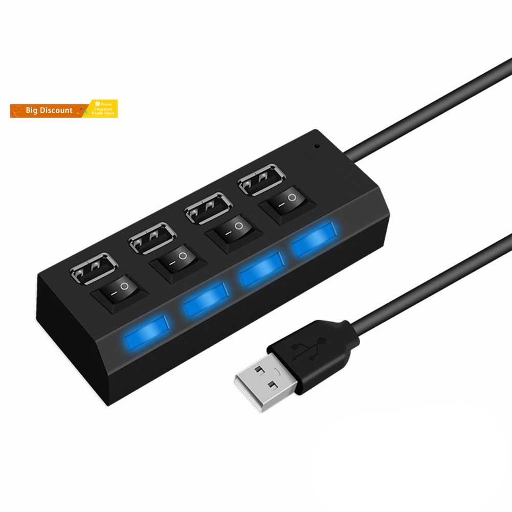 Bộ Chia 4 Cổng Usb 2.0 Tốc Độ Cao Cho Pc Laptop