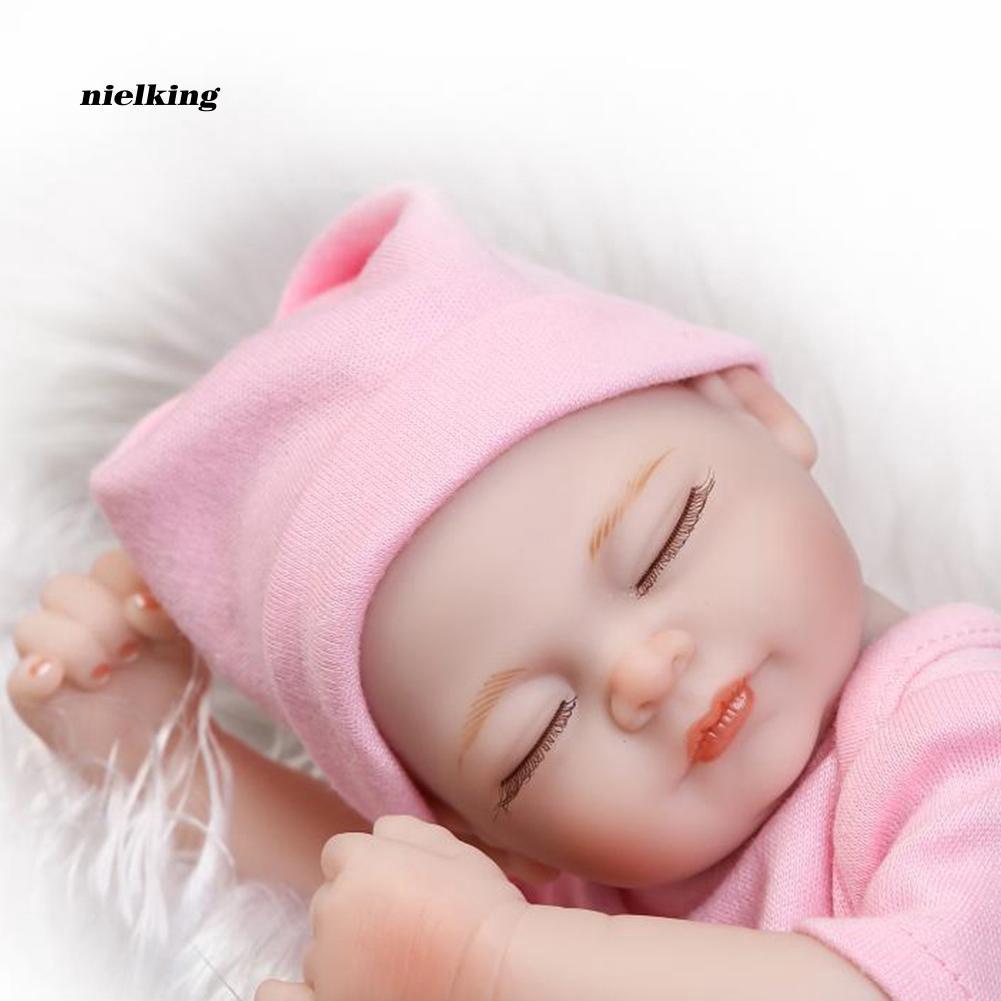 Búp bê em bé bằng silicone 10 inch giống hệt như thật