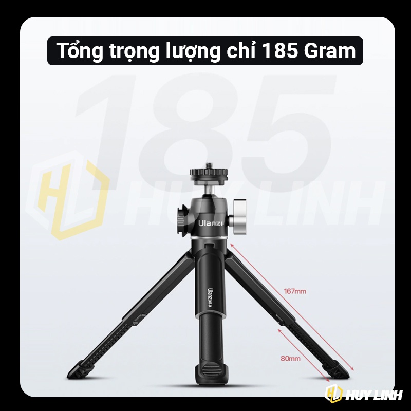 Bộ Tripod Mini Ulanzi U-Vlog Lite sử dụng cho điện thoại và máy ảnh DSLR