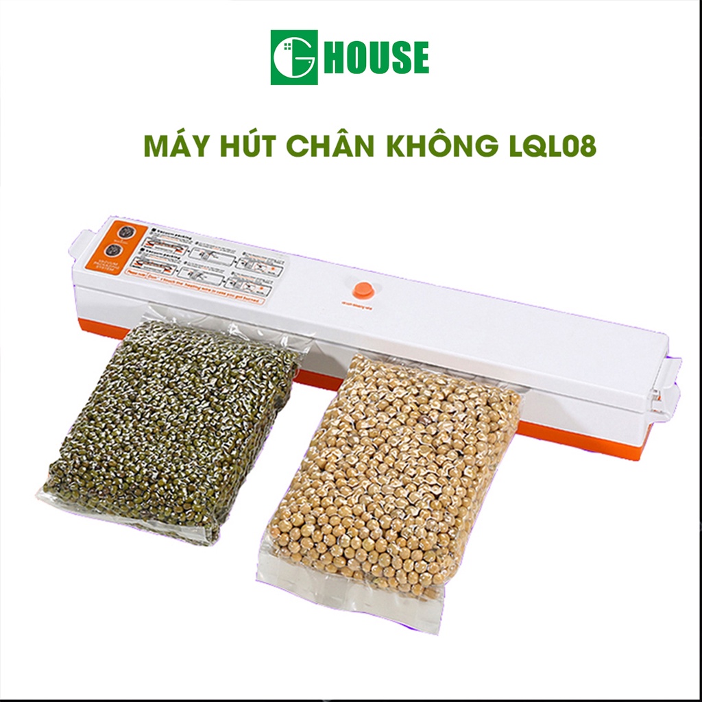 [Mã BMINC50 giảm 10% đơn 99k] [Mã BMINC50 giảm 10% đơn 99K] Máy Hút Chân Không Thực Phẩm G-House LQL-08