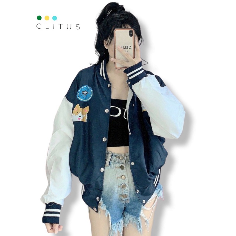 Áo Khoác BOMBER Nữ Hình Cáo Siêu HOT - CLITUS FASHION