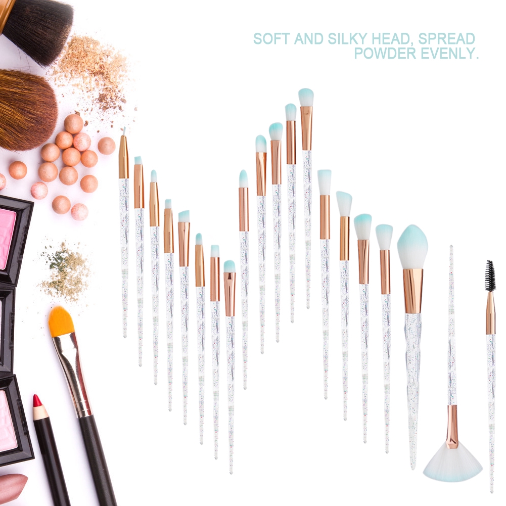 Bộ cọ trang điểm mắt tay cầm trong suốt thời