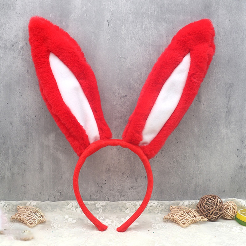 Băng Đô Cài Tóc Tai Thỏ Phối Lông Xù Đáng Yêu Kiểu Lolita