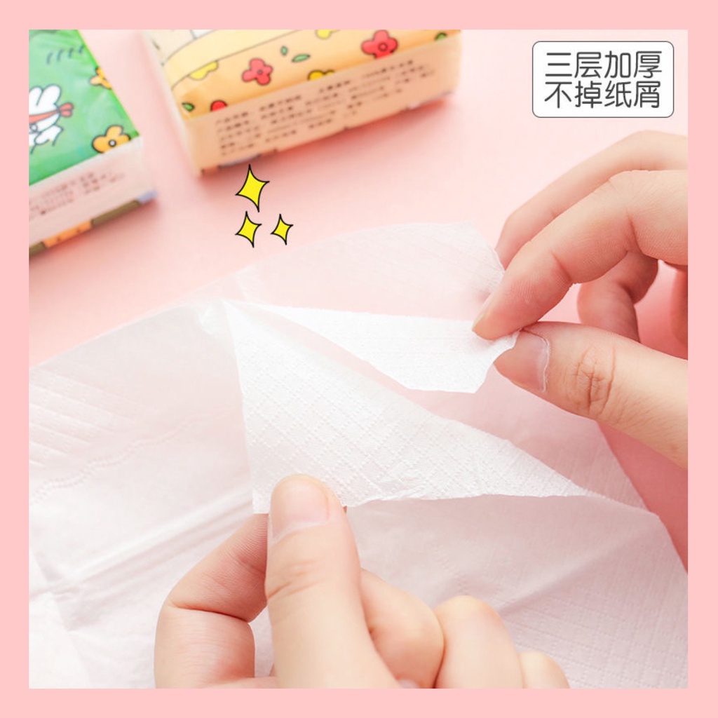 [Văn Phòng Phẩm] Gói Khăn Giấy Ăn Bỏ Túi MINi Mềm Mại Siêu Dai Dễ Thương HotTrend Đáng Yêu.