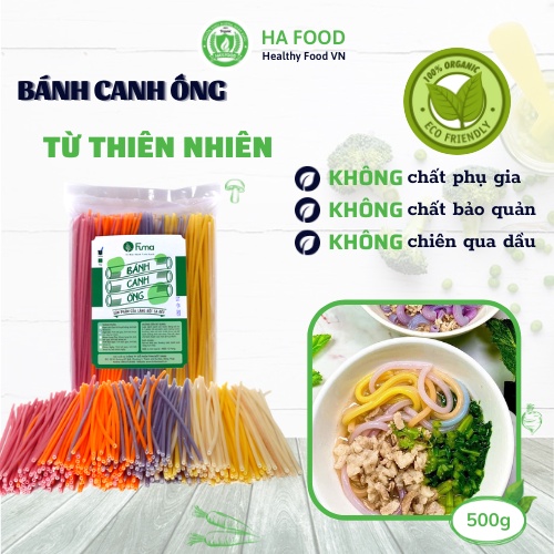 Bánh canh rau củ hữu cơ cho người ăn kiêng ,  ăn chay , Fuma, bánh canh ống rau củ ngũ sắc fuma 500gr